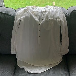 Free people small white flows blouse